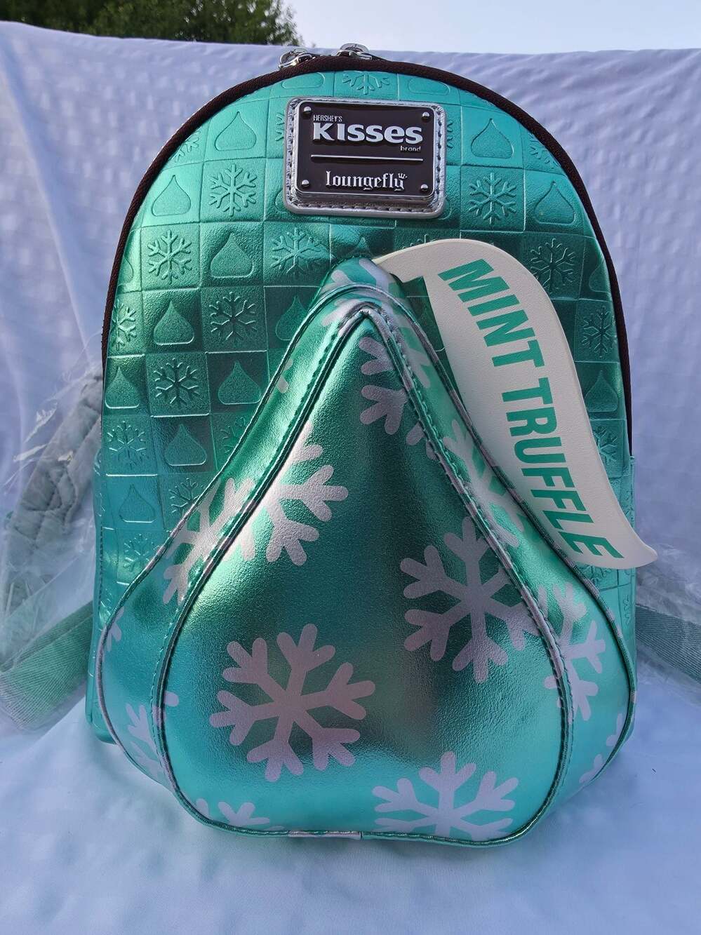 Loungefly Hershey's Kisses Mint Truffle Mini Backpack- NWT